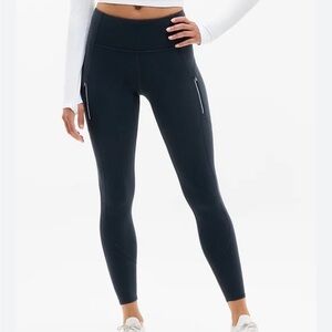 Athleta Rainier High Rise Legging - High compression with brushed interior XL